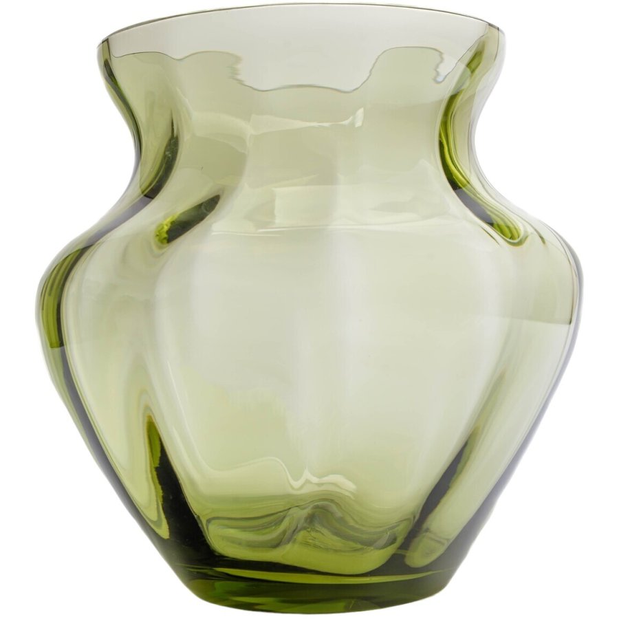 Anna von Lipa Dahlia Vase H22 cm, Olive Green