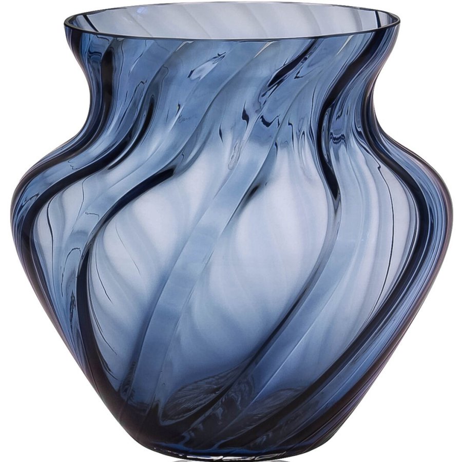 Anna von Lipa Dahlia Vase H22 cm, Blue Smoke