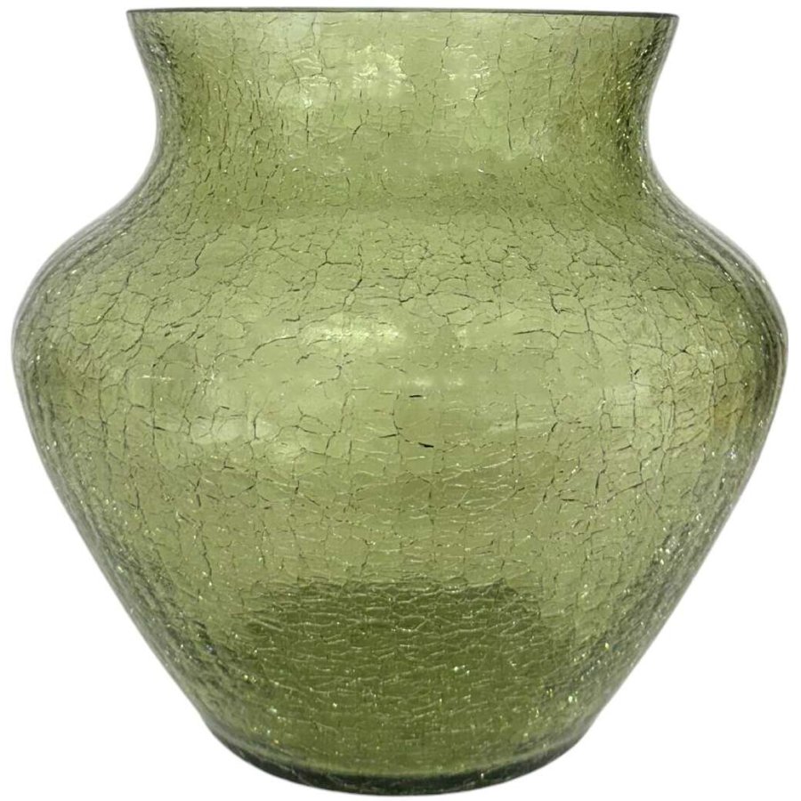 Anna von Lipa Frosty Dahlia Vase H21,8 cm, Olivegreen