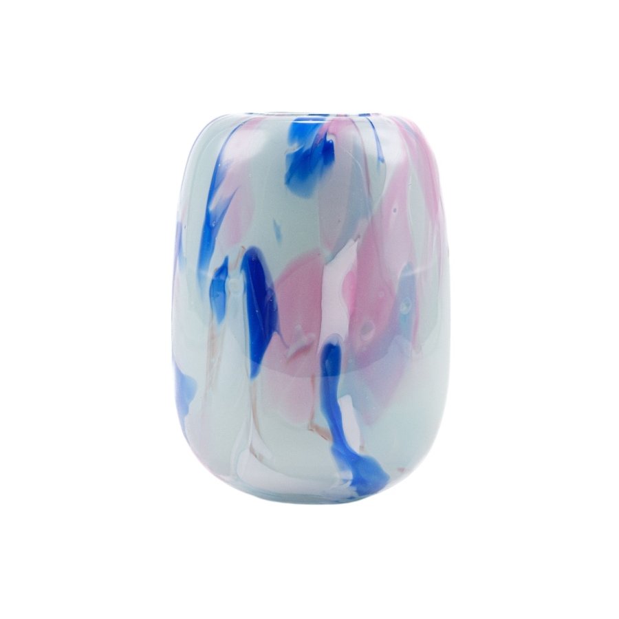 Anna von Lipa Meadows Vase H13,5 cm, Scandi Mint/Blue Rose