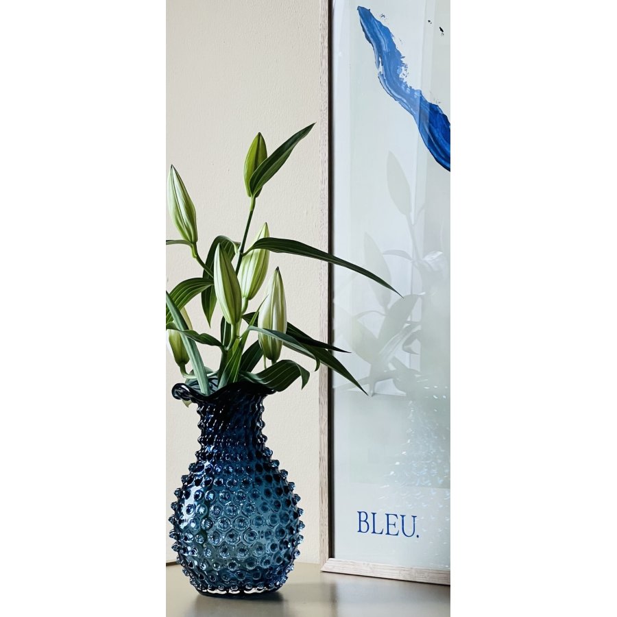 Anna von Lipa Blonde Vase H23 cm, Blue Smoke