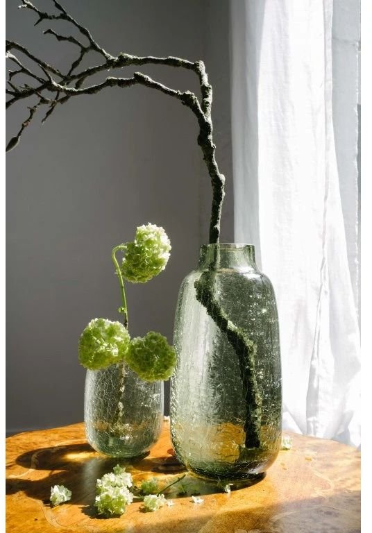 Anna von Lipa Frosty Vase H13,5 cm, Olivegreen