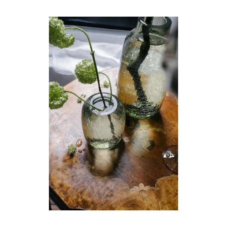 Anna von Lipa Frosty Vase H13,5 cm, Olivegreen