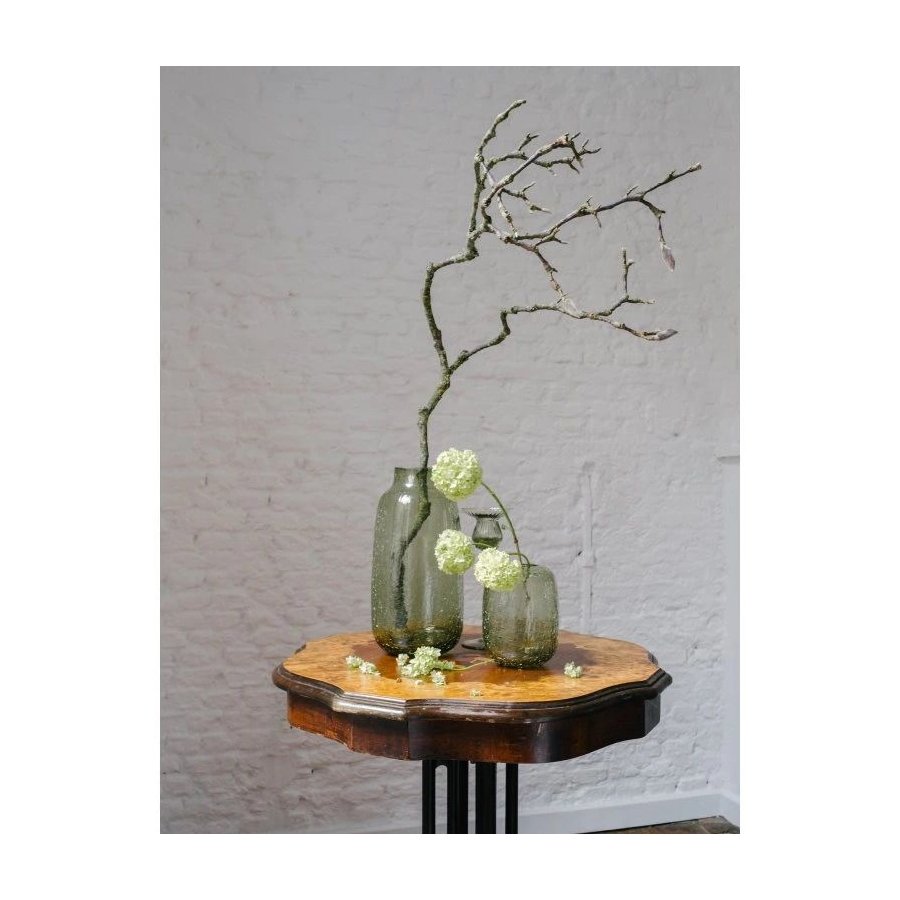Anna von Lipa Frosty Vase H13,5 cm, Olivegreen