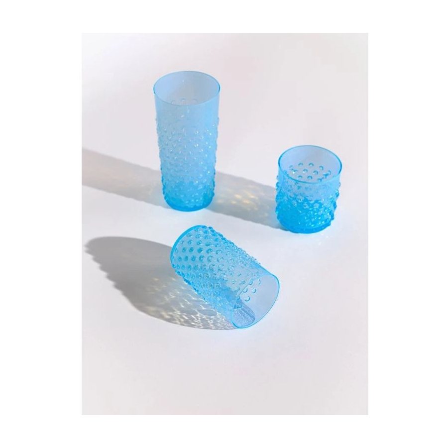 Anna von Lipa Opaline Hobnail Trinkglas 250 ml, Pastel Blue
