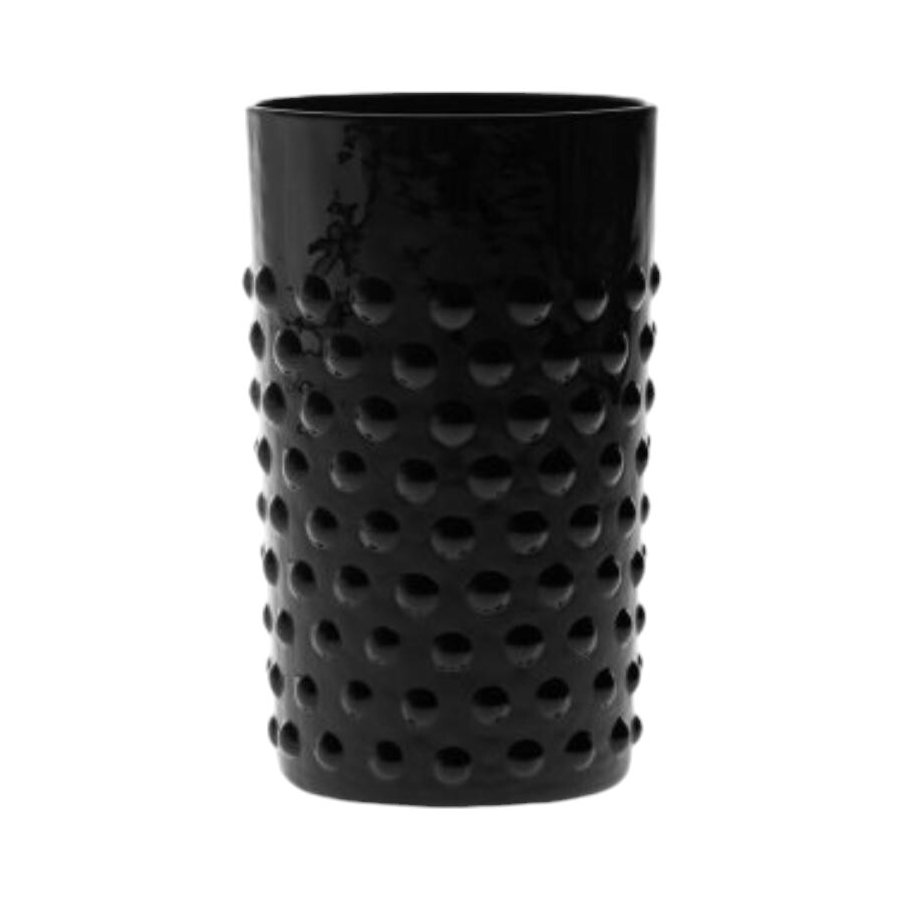 Anna von Lipa Hobnail Drikkeglas 25 cl, Sort