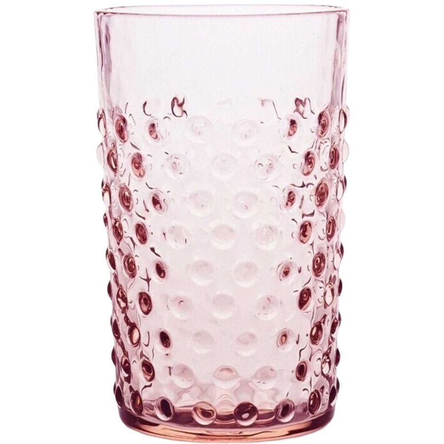 Anna von Lipa Hobnail Trinkglas 20 cl, Rosa