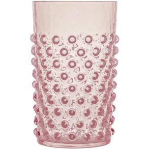 Anna von Lipa Opaline Hobnail Longdrinkglas 400 ml, Soft Rosa