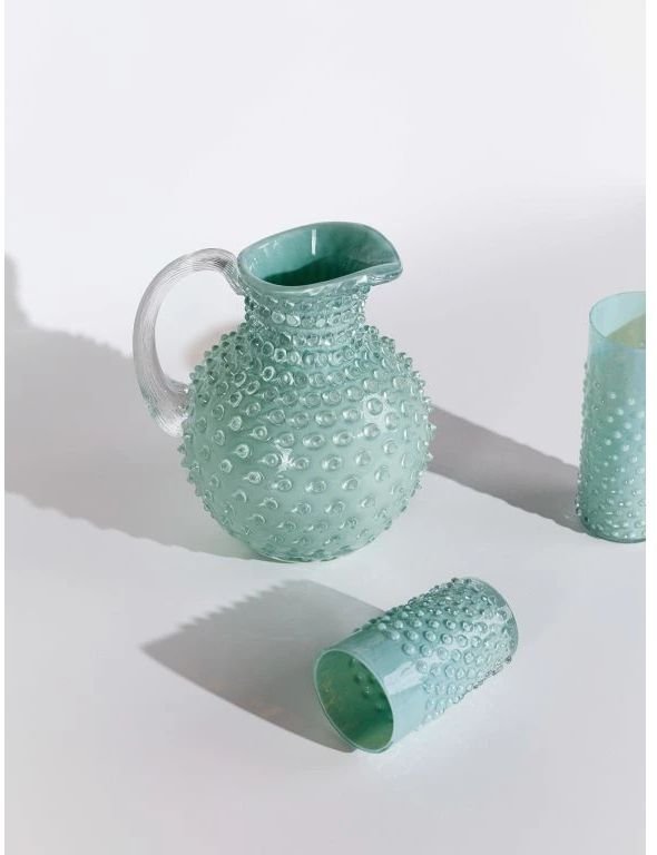 Anna von Lipa Hobnail Trinkglas 250 ml, Scandi Mint