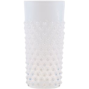Anna von Lipa Opaline Hobnail Longdrinkglas 400 ml, Creamy White