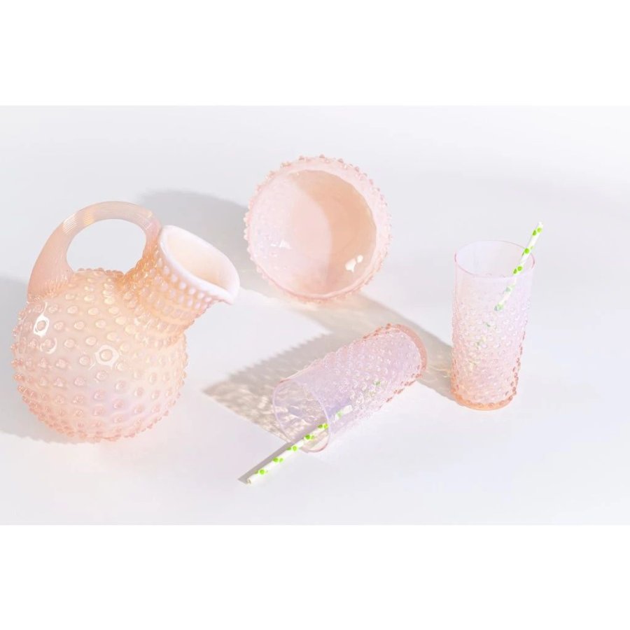 Anna von Lipa Opaline Hobnail Longdrinkglas 400 ml, Soft Rosa
