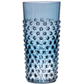 Anna von Lipa Hobnail Longdrink Glas 45 cl, Blue Smoke