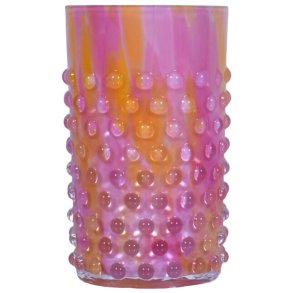 Anna von Lipa Confetti Hobnail Trinkglas 20 cl, Apricot