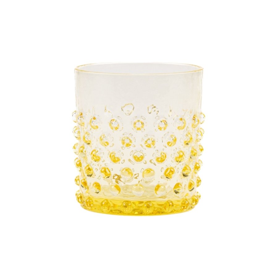 Anna von Lipa Hobnail Trinkglas 150 ml, Citron