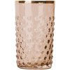 Anna von Lipa Hobnail Trinkglas 20 cl, Cashmere/Gold