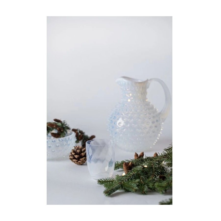 Anna von Lipa Opaline Swirl Trinkglas 250 ml, Creamy White