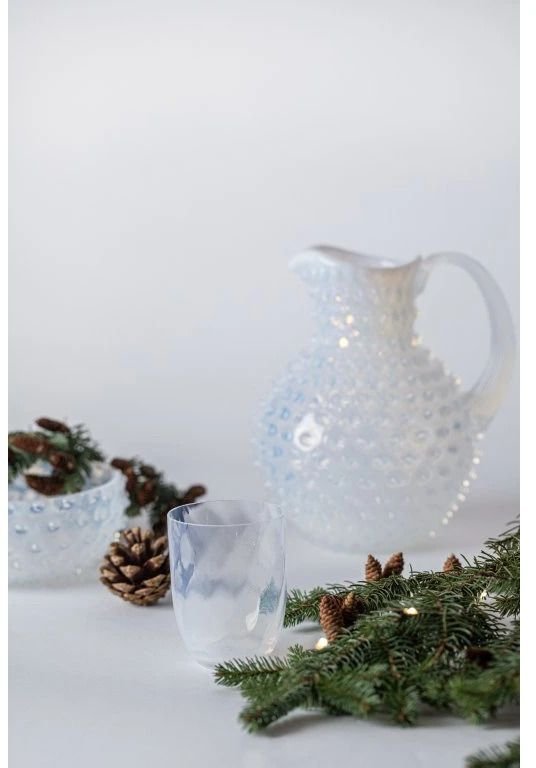Anna von Lipa Opaline Swirl Trinkglas 250 ml, Creamy White