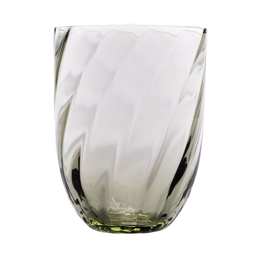 Anna von Lipa Swirl Tumbler Trinkglas 25 ml, Olive Green