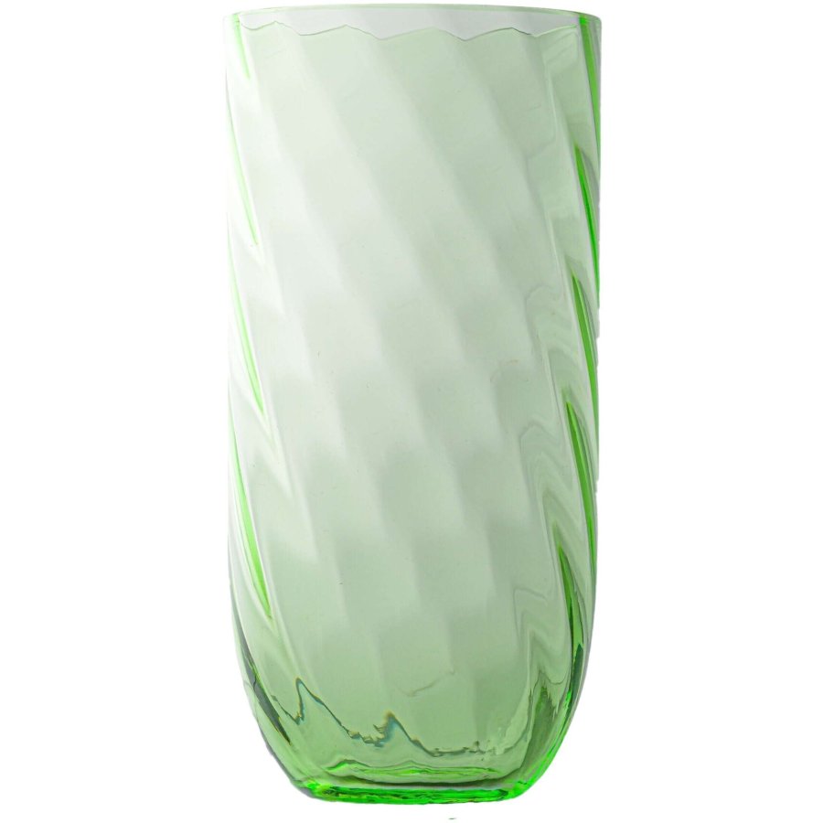 Anna von Lipa Swirl Long Drink Trinkglas 45 cl, Light Green