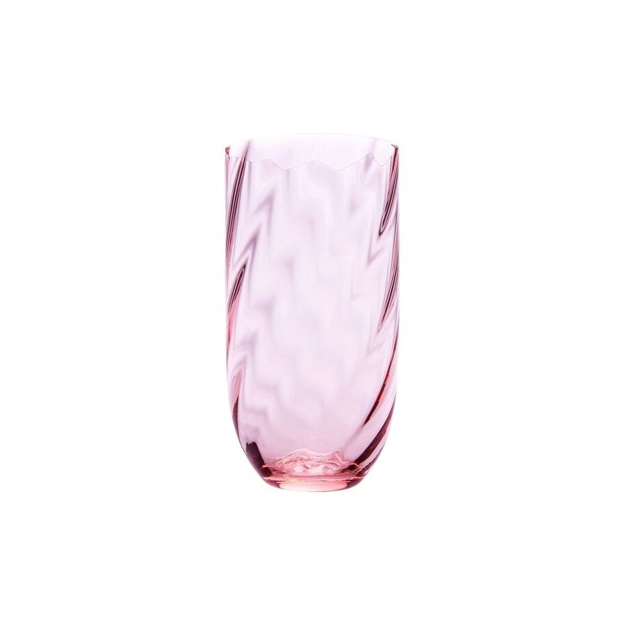 Anna von Lipa Swirl Long Drink Trinkglas 45 cl, Rosa