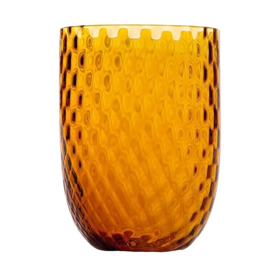 Anna von Lipa Harlequin Tumbler Trinkglas 25 cl, Amber