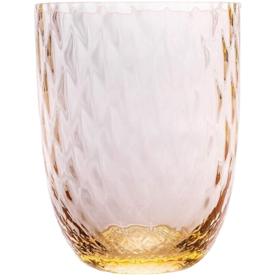 Anna von Lipa Harlequin Tumbler Trinkglas 25 cl, Zitrone