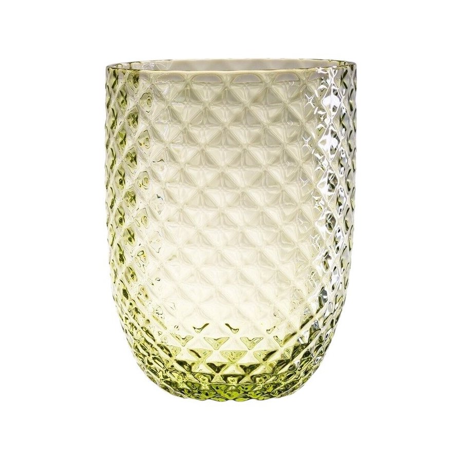 Anna von Lipa Harlequin Tumbler Trinkglas 25 cl, Olive Green