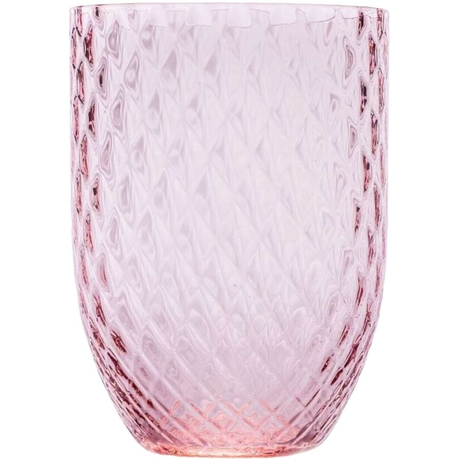 Anna von Lipa Harlequin Tumbler Trinkglas 25 cl, Rosa