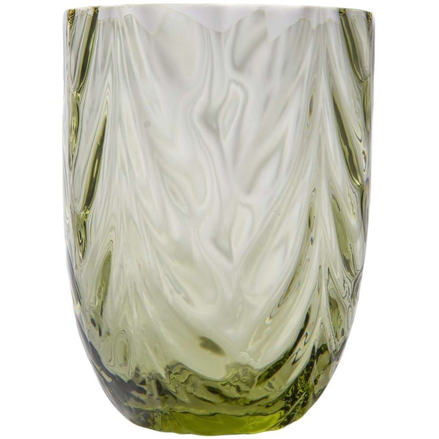 Anna von Lipa Wave Tumbler Trinkglas 25 cl, Olive Green