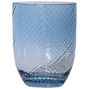 Anna von Lipa Spiral Tumbler Drikkeglas 20 cl, Blue Smoke