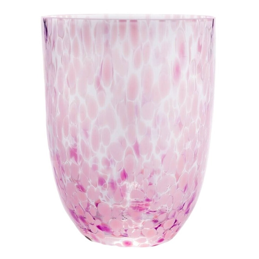 Anna von Lipa Confetti Tumbler Trinkglas 25 cl, Rosa/Lila