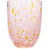 Anna von Lipa Konfetti Tumbler Trinkglas 25 cl, Rosa/Gelb