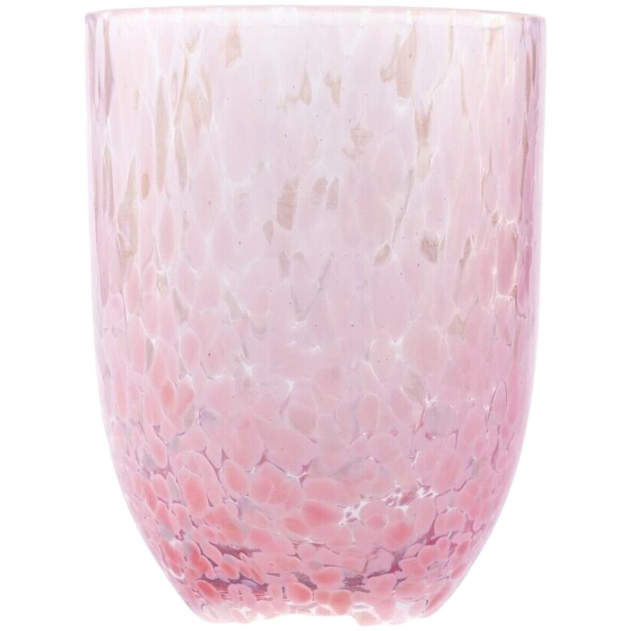 Anna von Lipa Confetti Tumbler Trinkglas 25 cl, Rosa/Light Blue