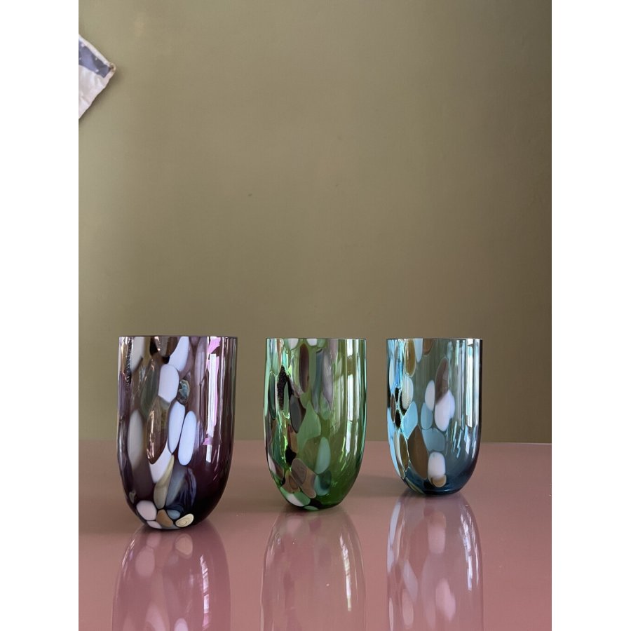 Anna von Lipa Marble Tumbler Trinkglas 45 cl, Pine Green