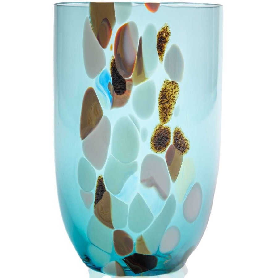 Anna von Lipa Marble Tumbler Trinkglas 45 cl, Amalfi Blau