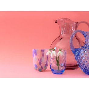 Anna von Lipa Big Confetti Tumbler Drikkeglas 25 cl, Flamingo