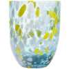 Anna von Lipa Big Confetti Tumbler Trinkglas 25 cl, Aqua/Lemon