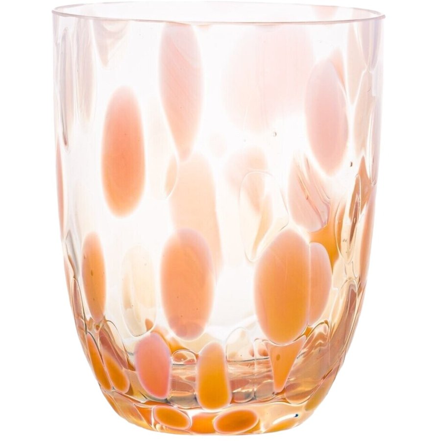 Anna von Lipa Big Confetti Tumbler Trinkglas 25 cl, Peach/Vanilla