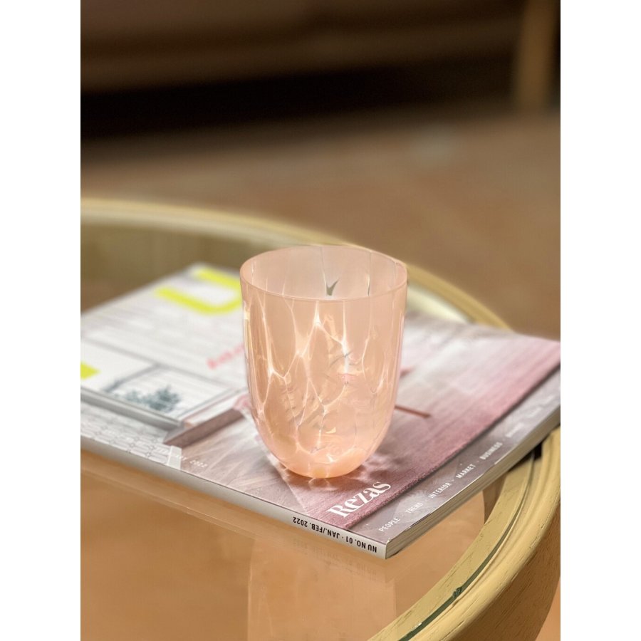 Anna von Lipa Big Confetti Tumbler Trinkglas 25 cl, Peach