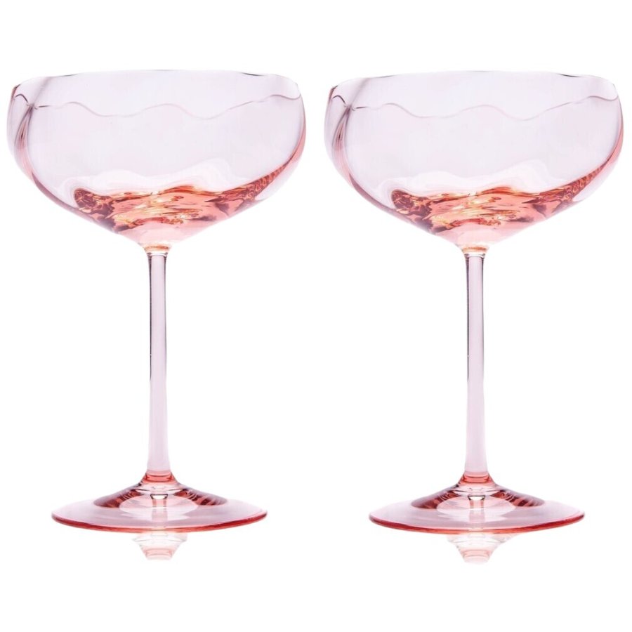 Anna von Lipa Limoux Sektschale 2er Set. 22 cl, Rosa