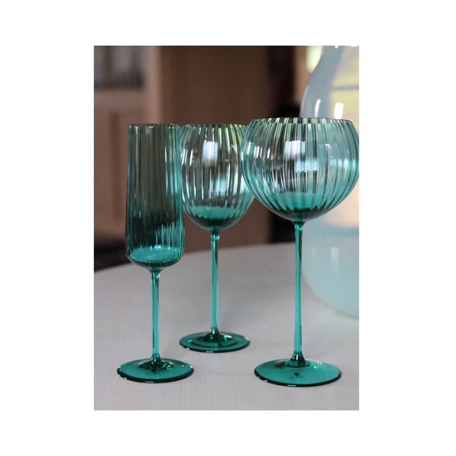 Anna von Lipa Lyon Weißweinglas 380 ml, Turquoise