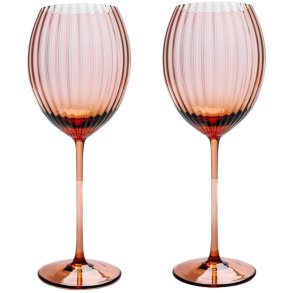 Anna von Lipa Lyon Hvidvinsglas 2 stk. 38 cl, New Brown