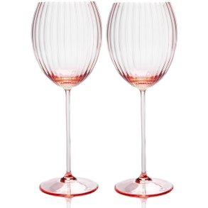Anna von Lipa Lyon Hvidvinsglas 2 stk. 38 cl, Rosa