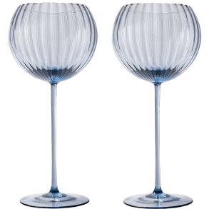 Anna von Lipa Lyon Rdvinsglas 2 stk. 58 cl, Blue Smoke