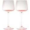 Anna von Lipa Ripple Weißweinglas 2er Set 23 cl, Rosa