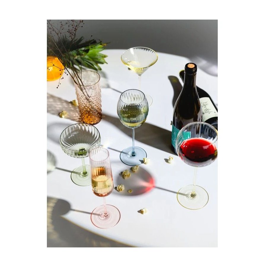 Anna von Lipa Ripple Champagnerglas 190 ml, Rosa