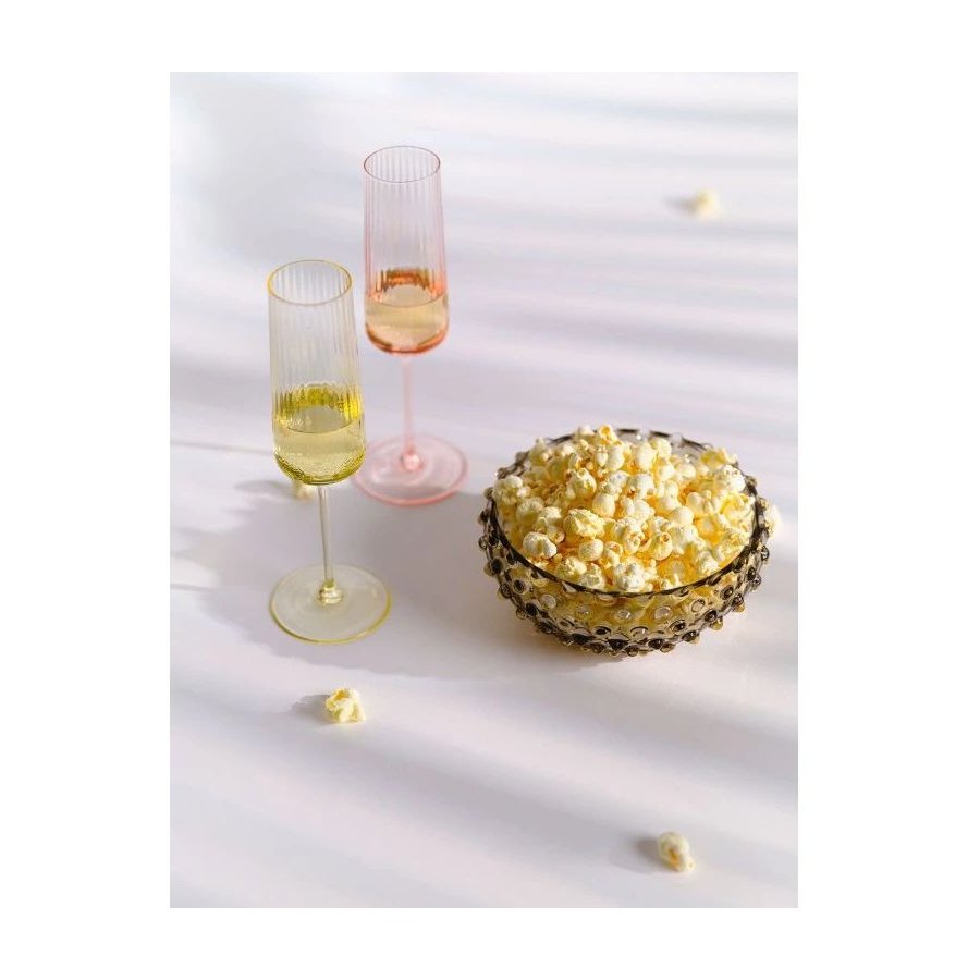 Anna von Lipa Ripple Champagnerglas 190 ml, Rosa