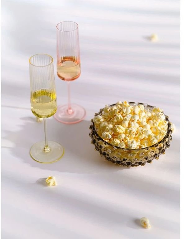 Anna von Lipa Ripple Champagnerglas 190 ml, Rosa
