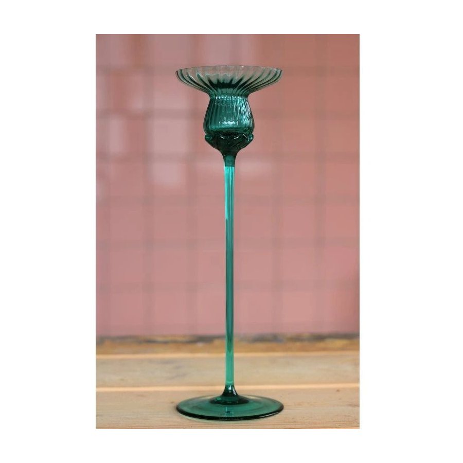 Anna von Lipa Tulipán Kerzenständer H30 cm, Turquoise