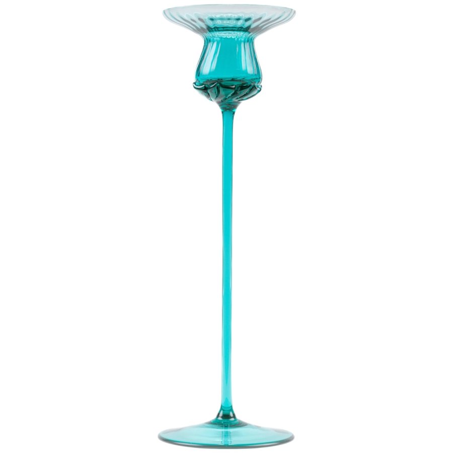 Anna von Lipa Tulipán Kerzenständer H30 cm, Turquoise